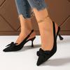 Sandali Estivi Punta Donna Scarpe con Tacco Alto Stiletto Sandali con Fiocco Scarpe da Banchetto