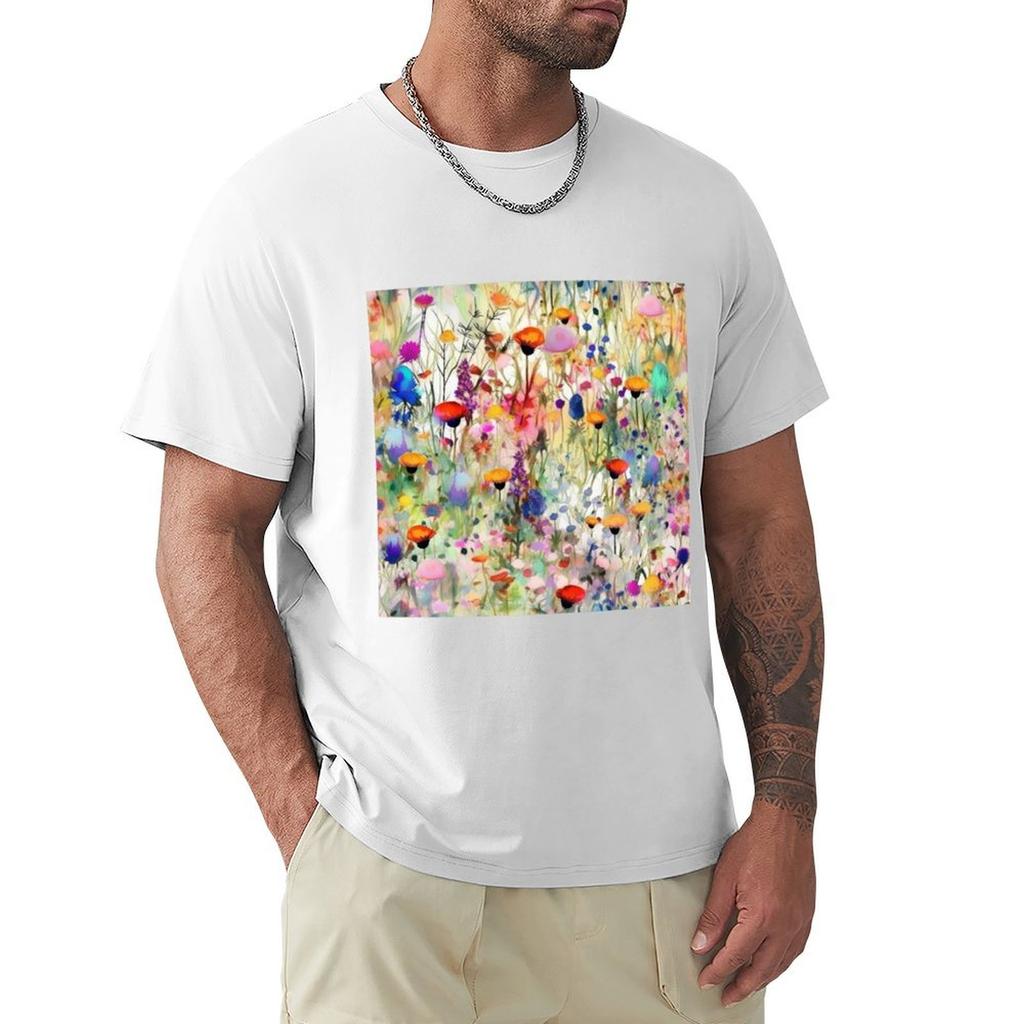 The Wildest Watercolor Wildflower Meadow 2 Tshirt Quick Dry Fishing Tshirt