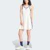 adidas Originals Tank Dress With Classic 3-Stripes And Color Block Round Neck Sleeveless Women Dress White IR7468