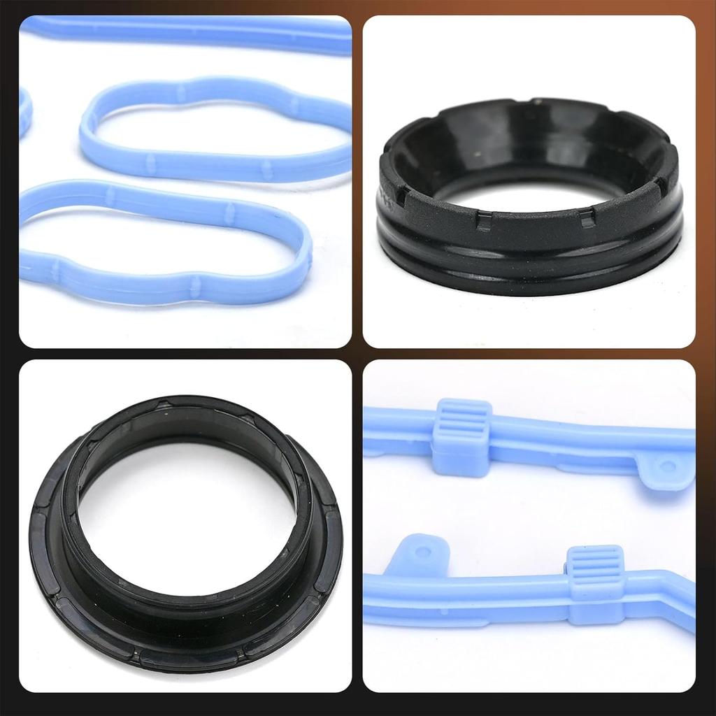 3.6L Valve Cover Intake Manifold Gasket Set Replacement For Jeep Dodge Chrysler 200 300 Wrangler Cherokee Challenger Charger Durango Journey Ram