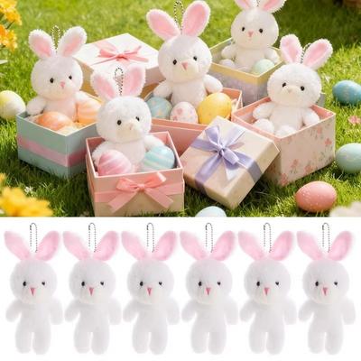 1/2Pcs Rabbit Bunny Plush Dolls Plush Easter Basket Fillers Mini Rabbit Plush Dolls  Party Favors