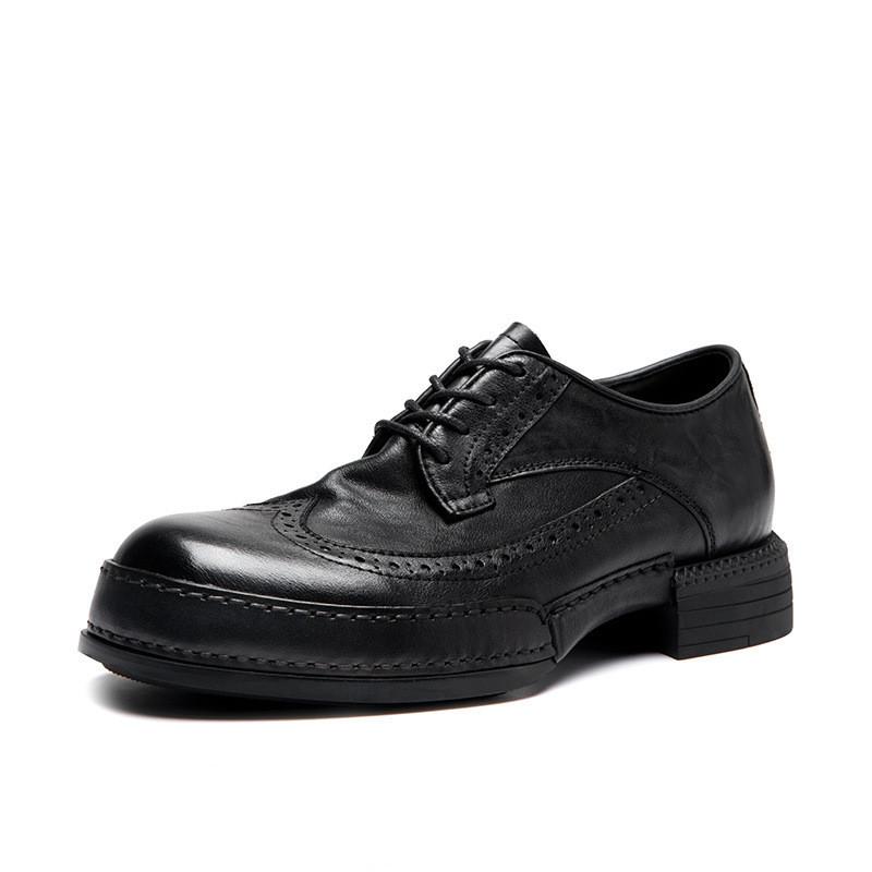 Soft Leather Mens Wedding Brogues Shoes Luxury Genuine Leather Autumn Designer Handmade Quality Autumn Formal Social Shoes Man