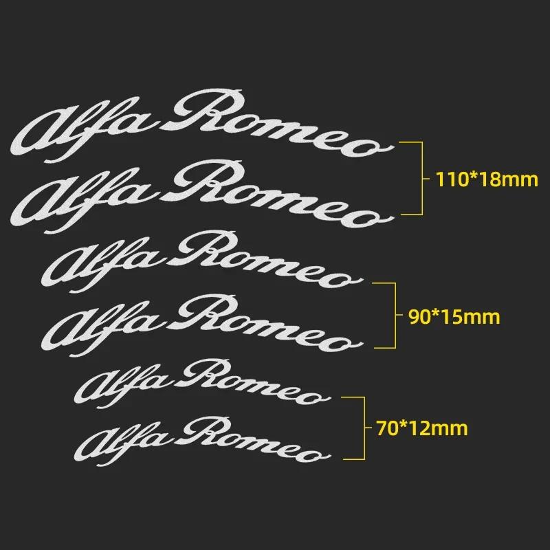 6pcs Car Brake Caliper Sticker Heat Resistant Decals Auto Accessories for Alfa Romeo Giulietta GT 159 147 156 Mito Brera Giulia