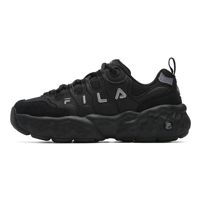 FILA MUFFIN Wear resistant And Lightweight Low top Casual Shoes Women's Black F12W541106FBK