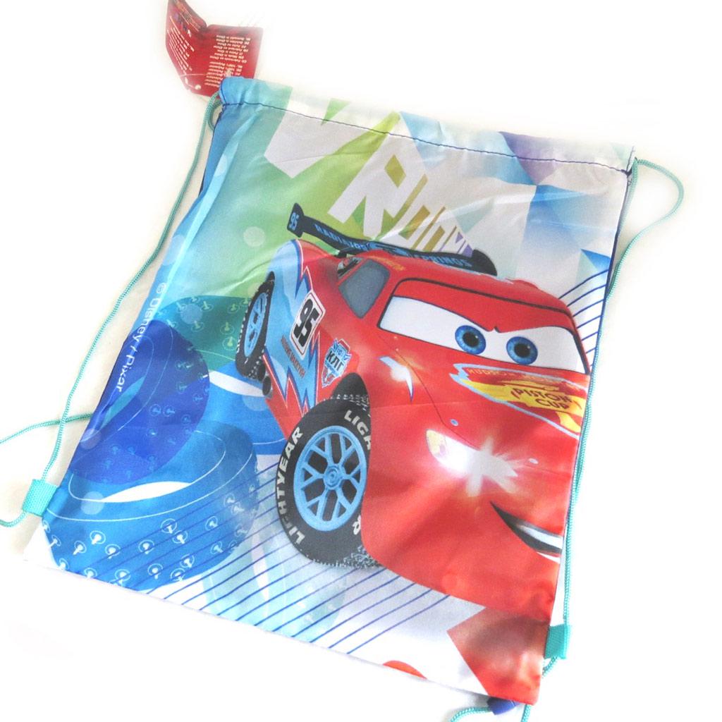 Cars [M5777] - Set de plage 'Cars' bleu rouge (serviette + sac piscine) 120x60 cm