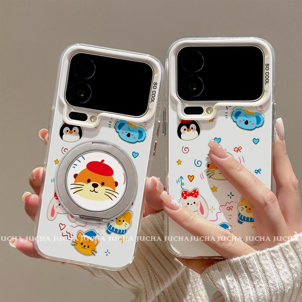 Applicable to Xiaomi Mi 11promax mobile phone case with bracket ultra creative xm11 fashion hollow cartoon animal