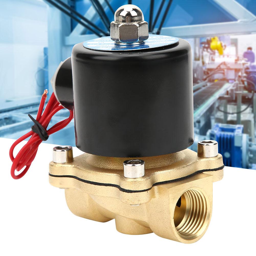2W16015 Normalerweise geschlossenes Magnetventil G12 BSPP Innengewinde Messing-Magnetventil2W16015  12V