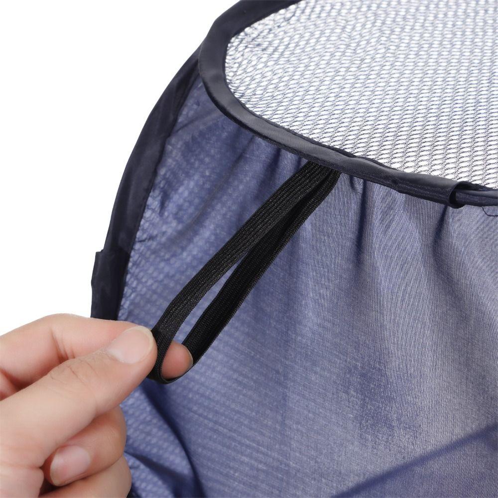 И долговечная портативная широко используемая легко складывающаяся корзина для грязной одежды большой емкости для домашнего хранения темно-синий 1667₽