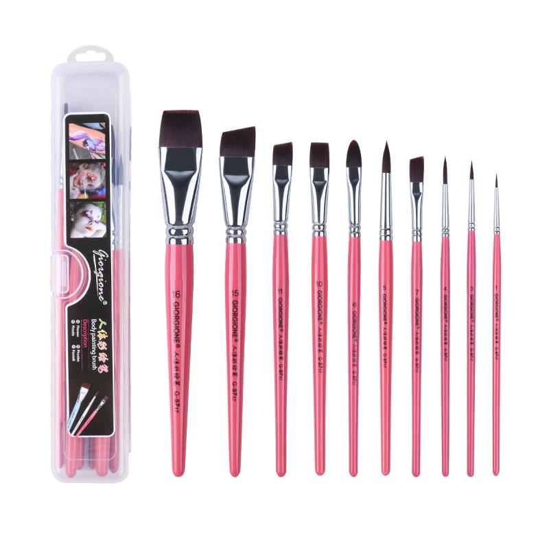 Artist Watercolor Painting Brushes 7/10/17pcs Tools Set Face Body Art Painting Brushes Kits Multifunctional Brushes Art Supplies