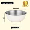 304 Stainless Steel Multi-purpose Bowl with Measuring Scale - Ideal for Beating, Baking, Kneading, Cooking, and Salads.