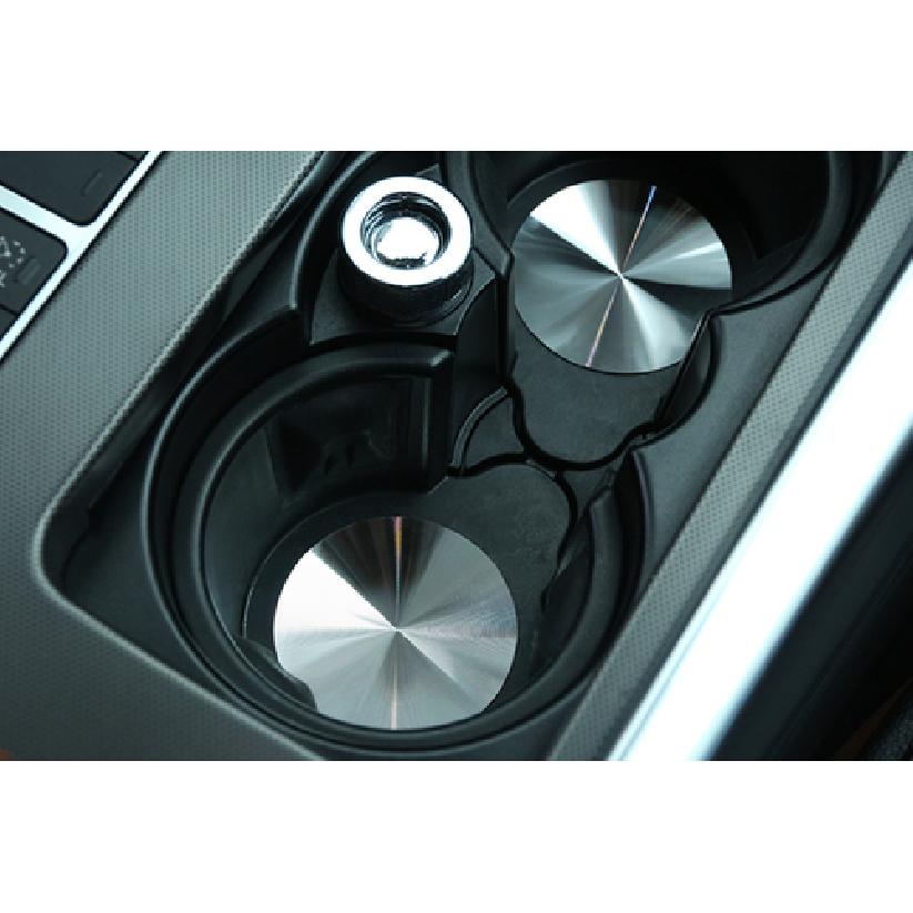 For Maserati Levante 2017-21 Silver Steel Gear Water Cup Holder Panel Cover Trim