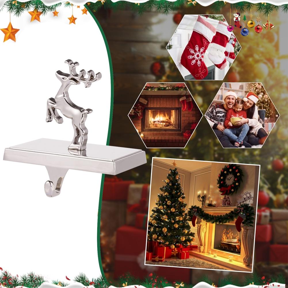 Mantel Shelf Christmas Stocking Holders Christmas Mantel Stocking Hooks New