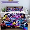 3pcs UFO Robo Grendizer3 pattern bedding set duvet cover set includes duvet cover &pillowcases, perfect all season bedroom decoration & gift