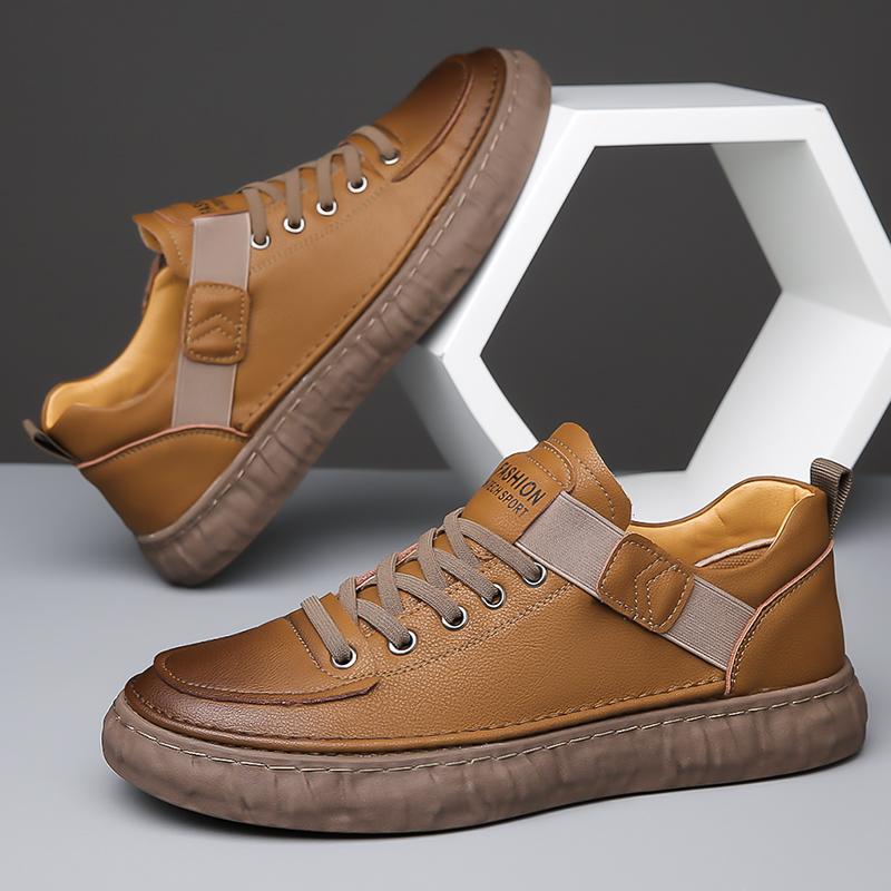 New Arrival Genuine Leather Mens Oxford Shoes Breathable Outdoor Sneakers Handmade Antiskid Casual Shoes Versatile Walking Shoes
