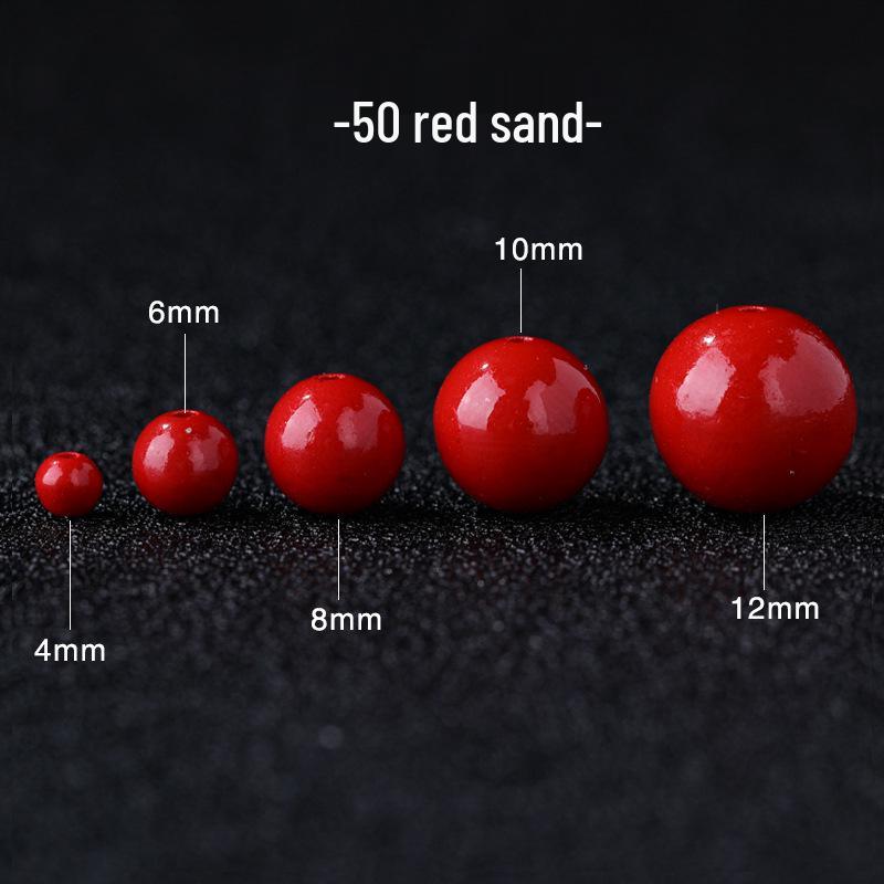 

Натуральный необработанный киноварь круглые бусины браслет на удачу с фиолетово-золотым песком одна бусина