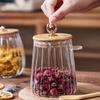 Contenants Alimentaires Hermétiques Pots de Stockage Pot en Verre avec Couvercle et Cuillère Boîte Scellée Boîtes à Sucre Thé Pots à Café Hermétiques Cuisine
