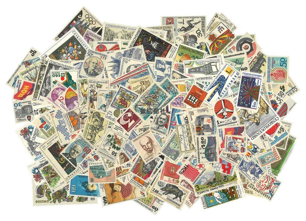 Real Stamped All Czechoslovak Post Stamps 100 Different Stamps Collectible Postage Stamps Collecting Scrapbook And Stamping