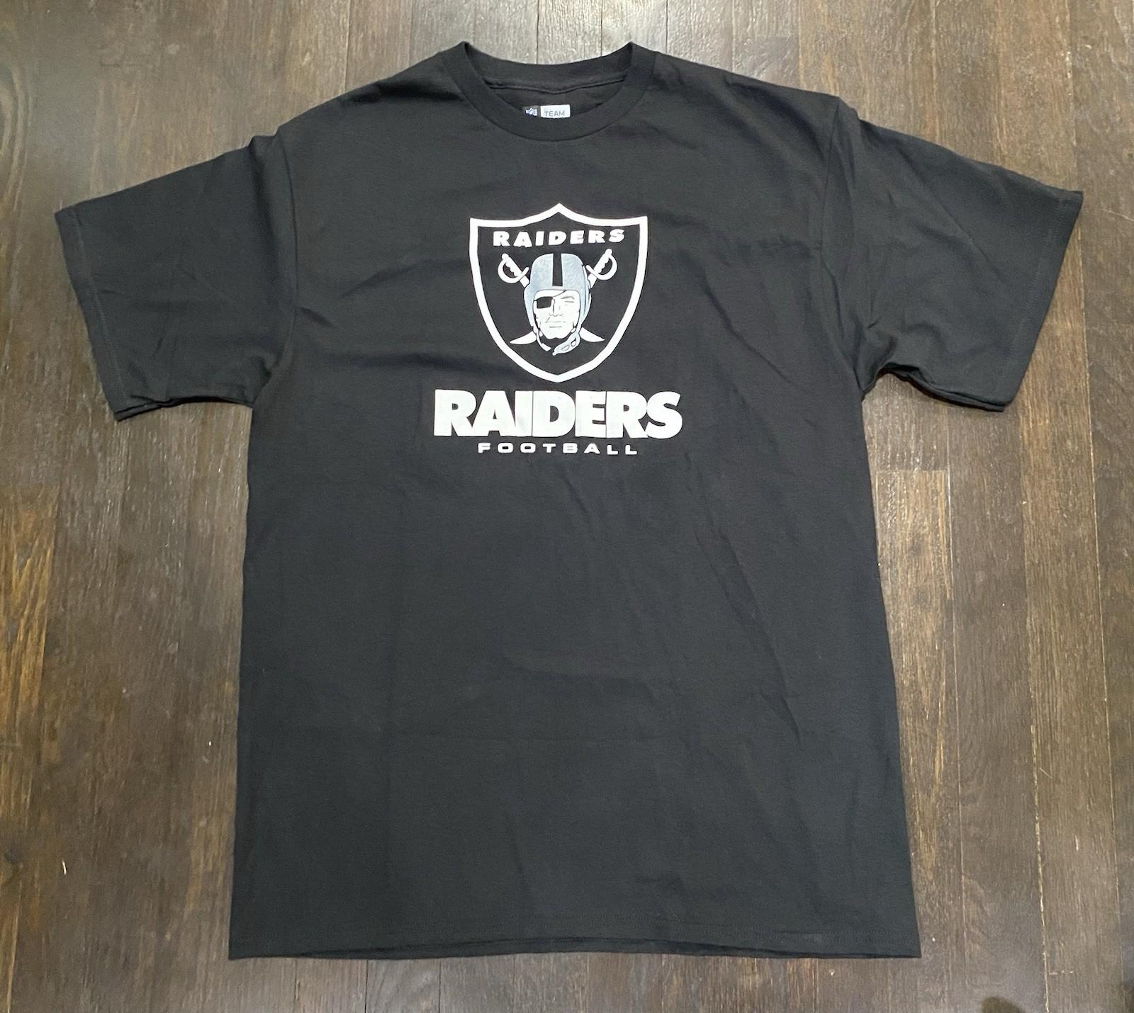 NFLTeam Apparel Raiders Football Shirt Mens Large Black Las Vegas Raiders Shirt XXXXL