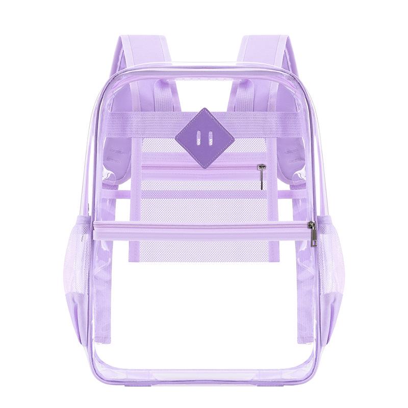 Large Capacity Transparent PVC Backpack for Students