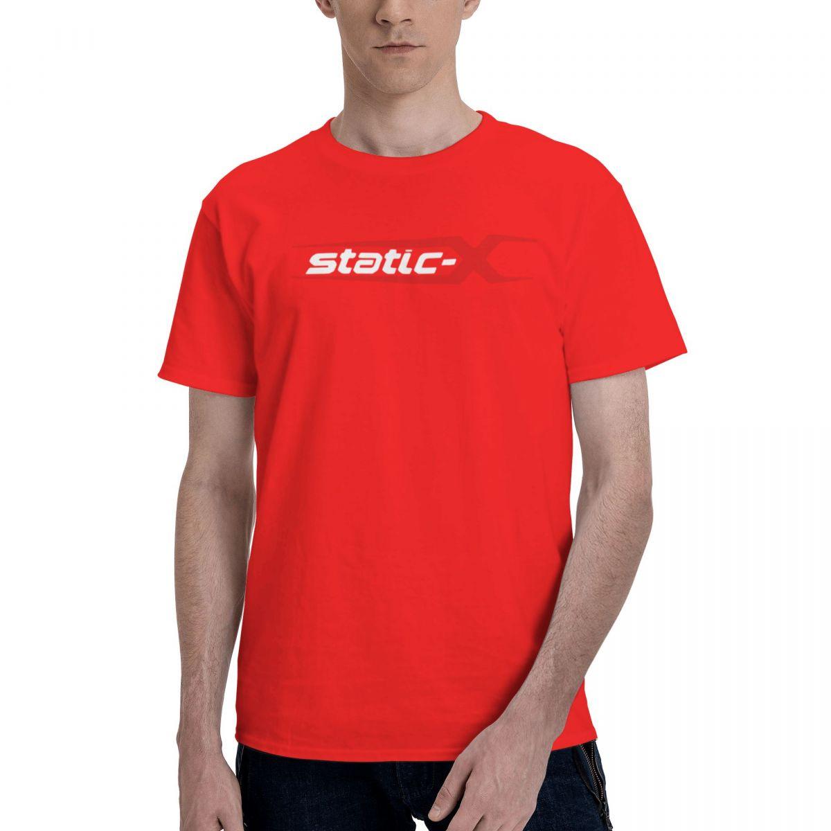 STATIC X 3 2021 MenS Casual 100 Cotton Casual Breathable Confortable T Shirt Mens Designer Clothes Graphic Tee S