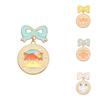 And Fun Colorful Cartoon Animal Brooch Featuring Elegant Bow Design And Versatile Alloy Construction