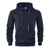 Spring and Autumn Pullover Solid Color Casual Sports Loose Trendy Long Sleeve Hoodie Men