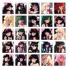 50 Cute Anime Girl Avatar Stickers for Journals and Notebooks