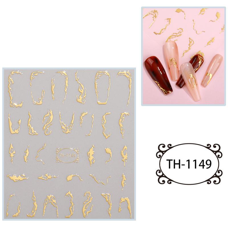 New Year Nail Art Stickers Bronzing Year of the Dragon Chinese Style Mahjong Cartoon Nail Stickers Decoration