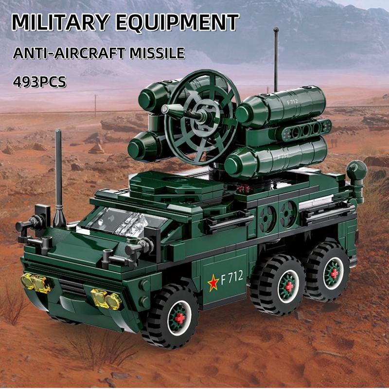 Non-Toxic Small Particle Bricks Toys 493Pcs For Children Military Army Soldiers Model Building Blocks Gifts Educational Toys 45110