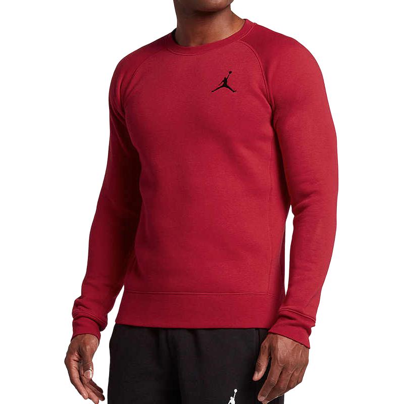 Nike Sweatshirts Men's Red Crew Neck Moderate Regular 823069-687