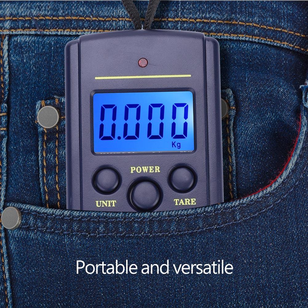 Weiheng WH A01L Portable Plastic Electric Digital Hanging Scale with Hook Tool Fishing Luggage