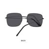 Large Frame Metal Square Sunglasses Korean Style Ocean Lens Shades  for Women & Men