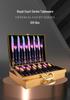 European Style Stainless Steel Embossed Cutlery Set - 24-Piece Gift Box with Steak Knife and Fork.
