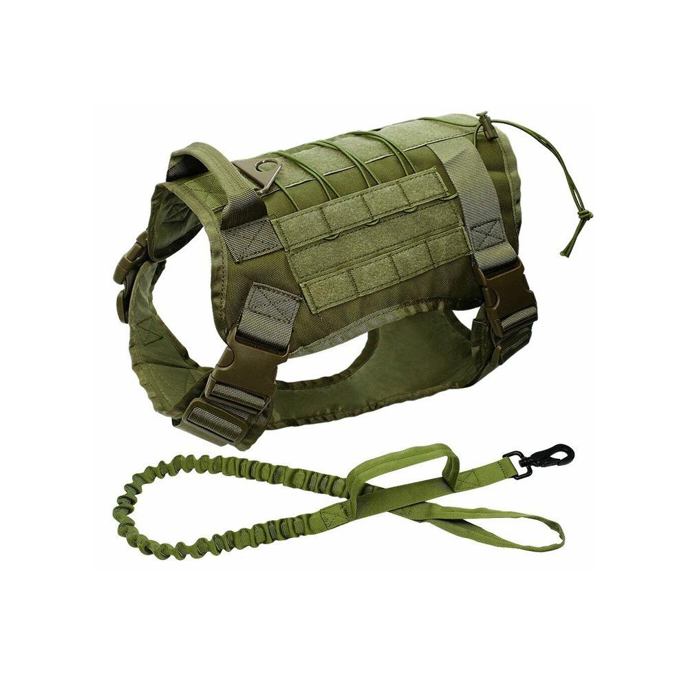 Outdoor tactical dog clothes, dog leash, dog vest, dog collar set, explosion-proof impact design