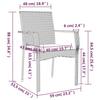 VidaXL Garden Dining Furniture and Cushions 7 Pcs Grey Rattan 3184984
