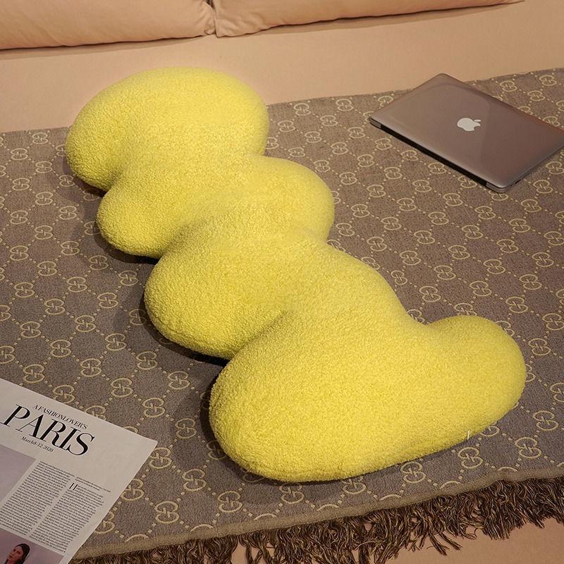 Luxury Wave Long Pillow: Stylish Backrest Cushion for Sofa, Bed, or Dorm - Perfect Gift for Couples.