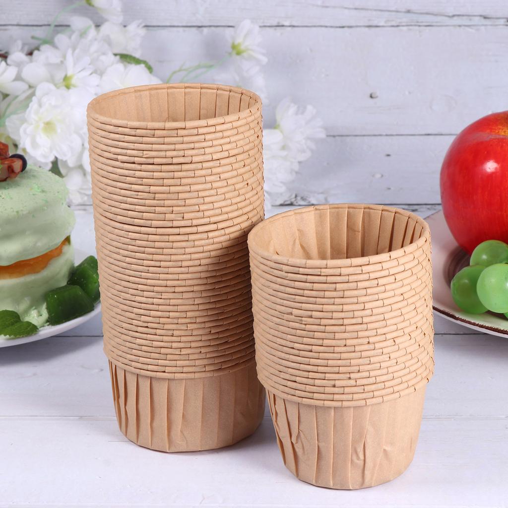 60Pcs Muffin Cups Premium Cake Liners Baking Supplies for Cupcakes Cheesecakes Eggs Mousse Baby Shower Birthday