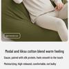 Men's Brushed Thermal Cotton Modal Crew Neck Underwear Set - Winter Thin Warm Set