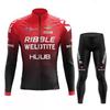 Winter Fleece Cycling Jersey Set Long Sleeve Thermal Bike Wear Men Women