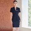 Women's Summer Short Sleeve Suit Set - Professional Skirt for Hotel Front Desk or Jewelry Store Workwear