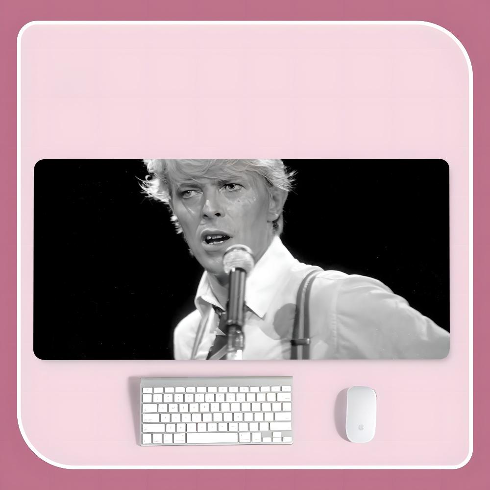 D-David S-Singer B-Bowies Mouse Pad 900x400mm Rectangular Pad PC Keyboard Office Table Rubber 900x400mm Mat XXL Laptop Lock Edge