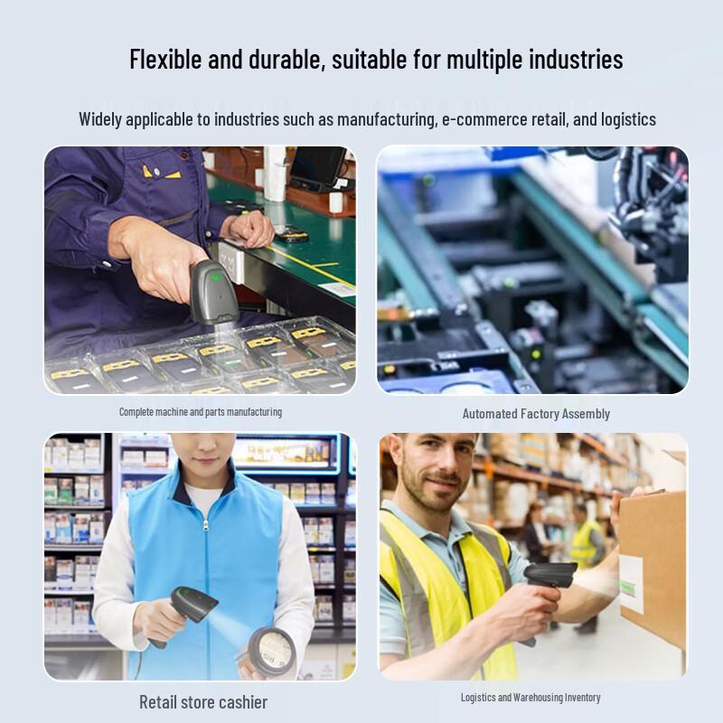 Seuic HS220C Industrial Wireless 1D/2D Bluetooth Barcode Scanner