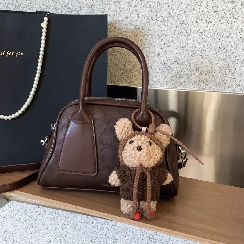 New Handbag Women's Crossbody Bag Women's Texture Handbag Single Shoulder Bag Boston Bag Minimalist Women's Bag