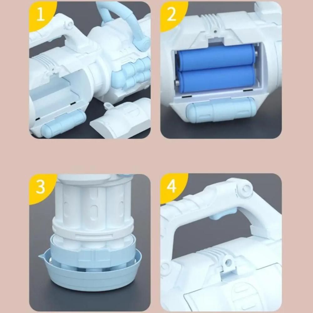 Mini Bubble Gun Kids Toys Electric Automatic Soap Rocket Bubbles Machine Outdoor Wedding Party Toy Children Birthday Gifts