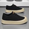 Fashion Comfortable Anti Slip Breathable Board Canvas Sneakers Man 2025 Spring New Men's Casual Shoes Retro Thick Bottom Low-top