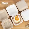 Disposable Eco-friendly Bento Box Cake Packaging Box Meal Storage Food Prep Lunch Box Fruit Salad Hamburger Packing Case