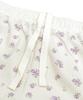 Pajama Set Waffle Flower Pattern Camisole Ruffle Shorts 3P Set Lavender [JE Morgan] &