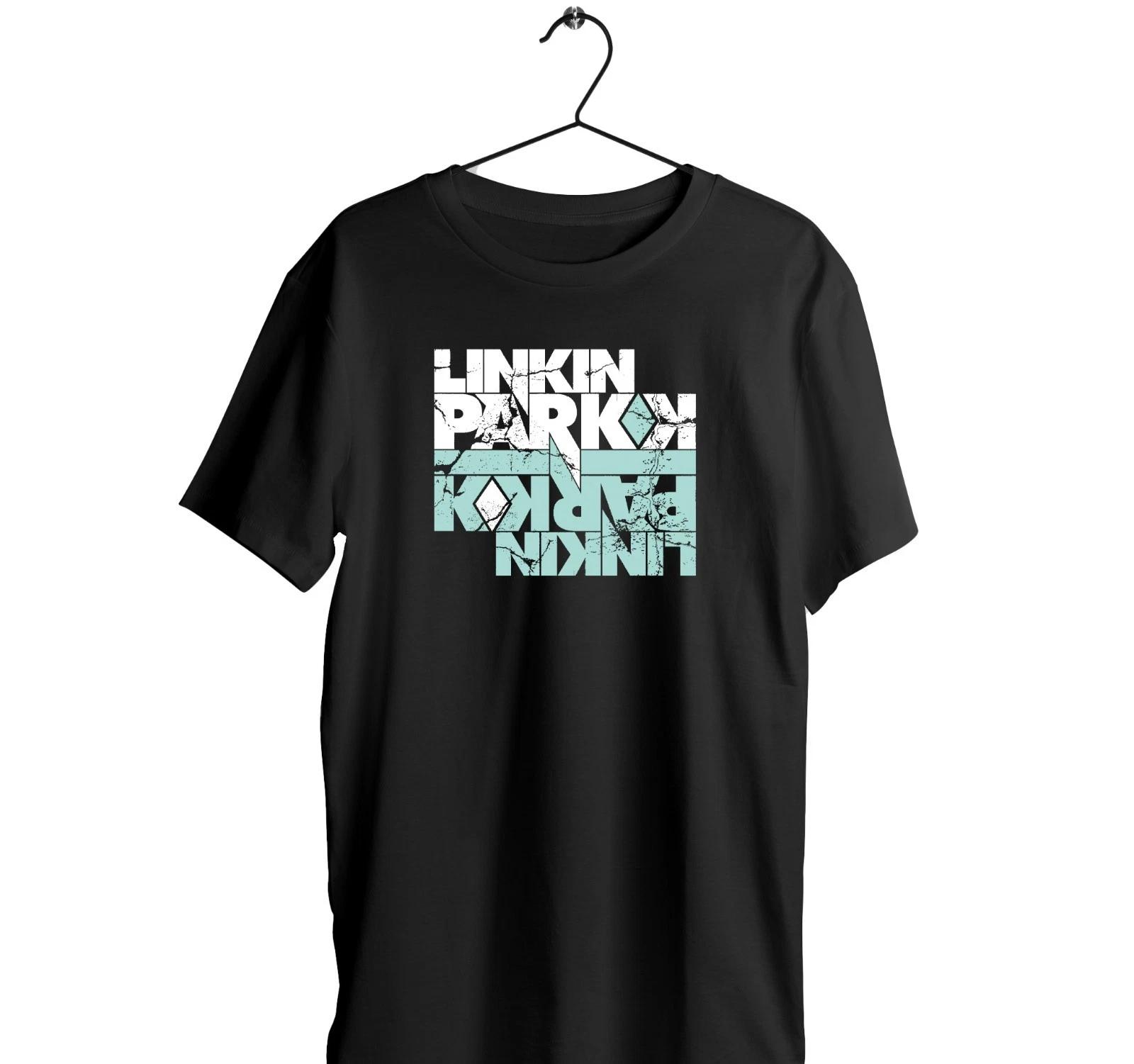 Linkin Park logo image - Black Shirt made of a breathable polyester - nice gift S
