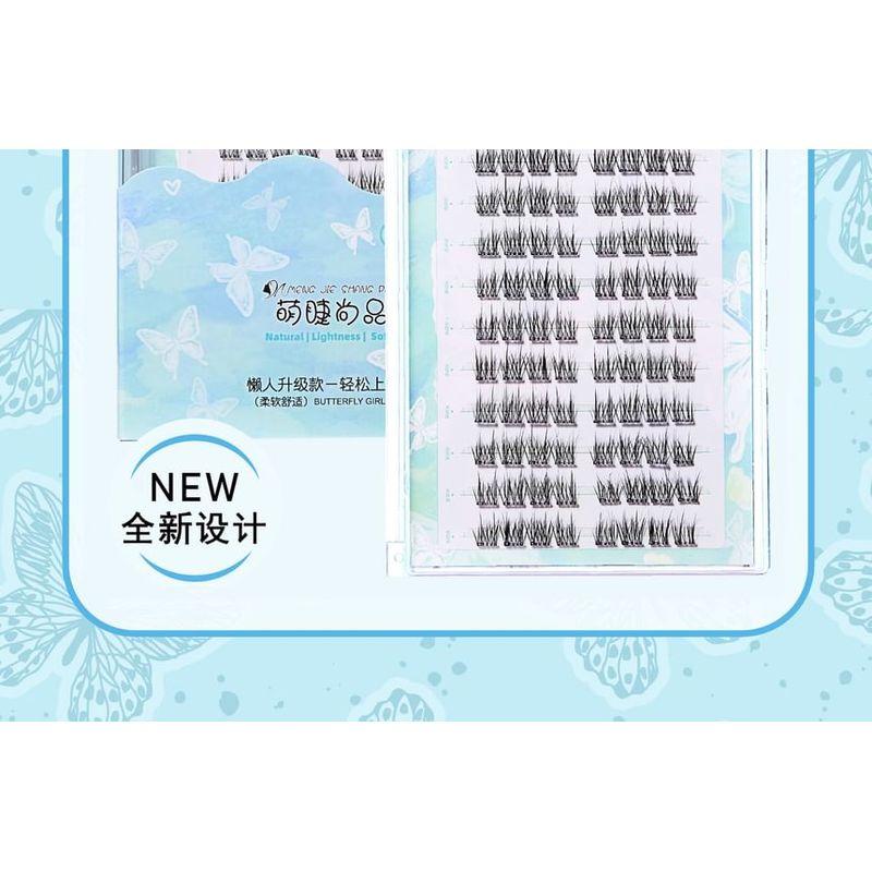 Aimo - Natural Crisscross Glue-Free Cluster False Eyelashes