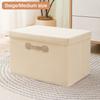 Cotton Linen Fabric Foldable Bins Folding Toys Organizer New Storage Basket